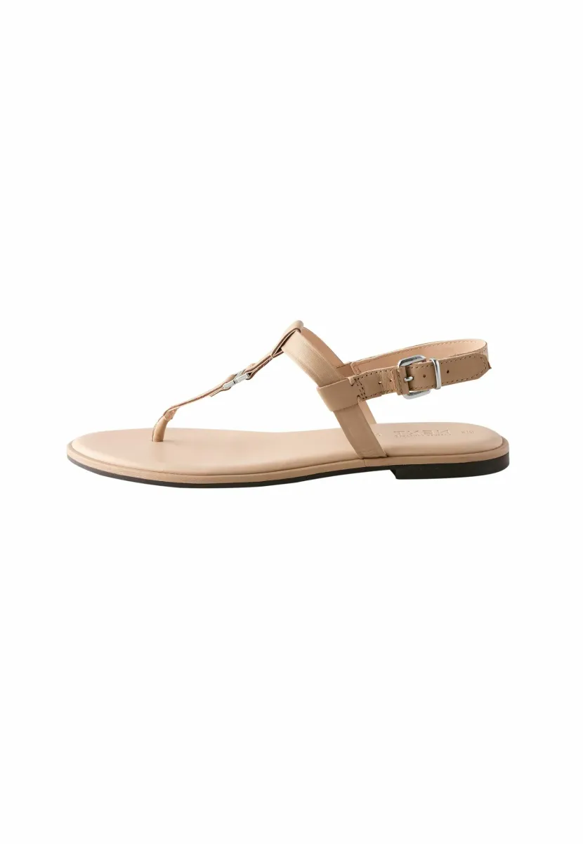 Zehentrenner - bone cream leather