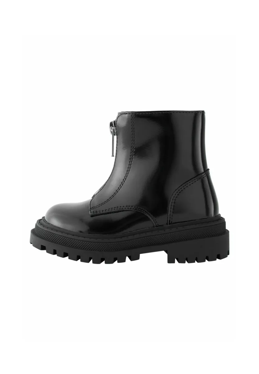 ZIP FRONT CHUNKY - Lauflernschuh - black patient