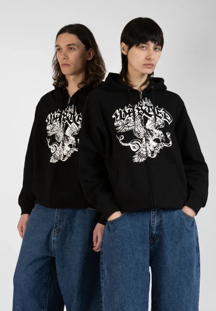 ZIP HOODIE UNISEX  - Sweatjacke - black
