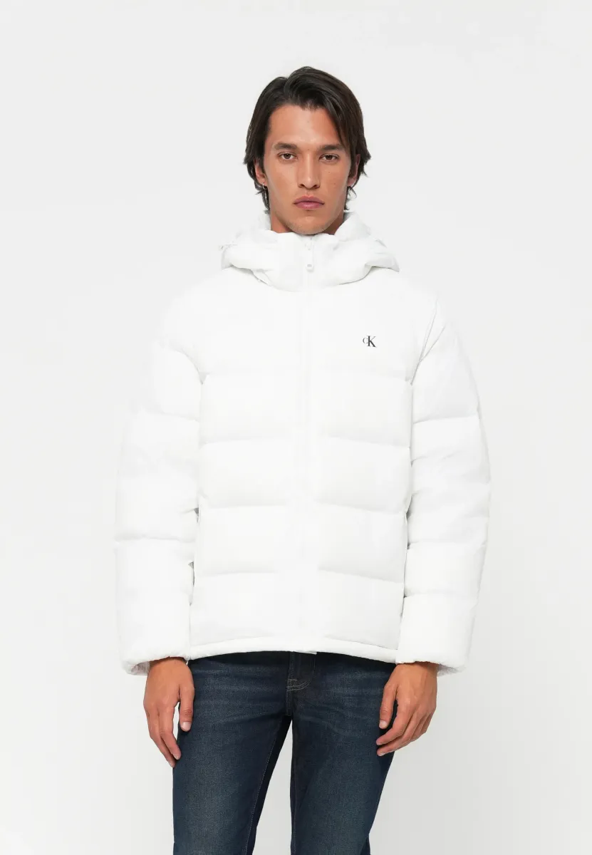 ZIP OFF HOOD - Daunenjacke - bright white