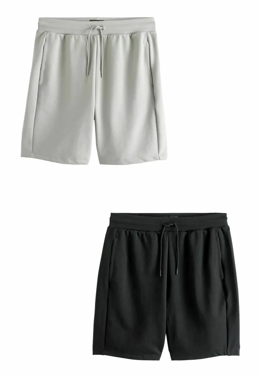 ZIP POCKET 2 PACK  REGULAR FIT - Jogginghose - black grey