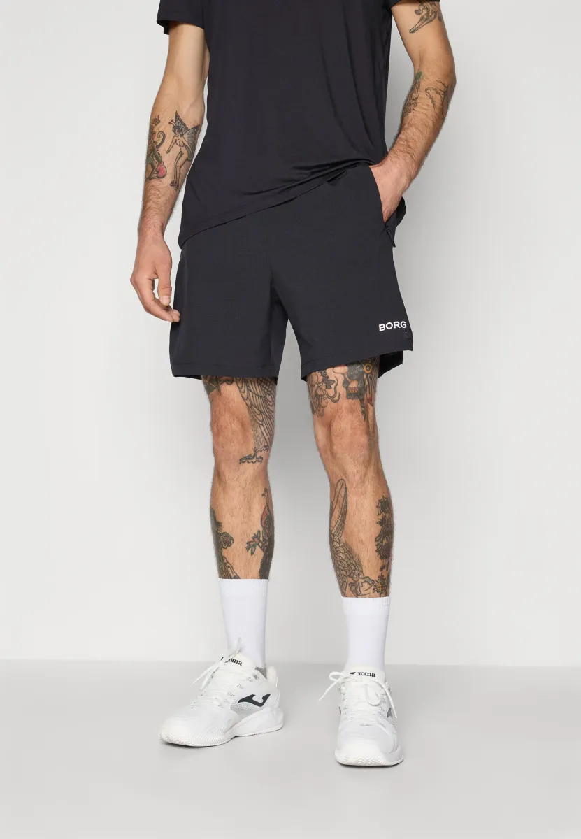 ZIP SHORTS - Kurze Sporthose - black beauty