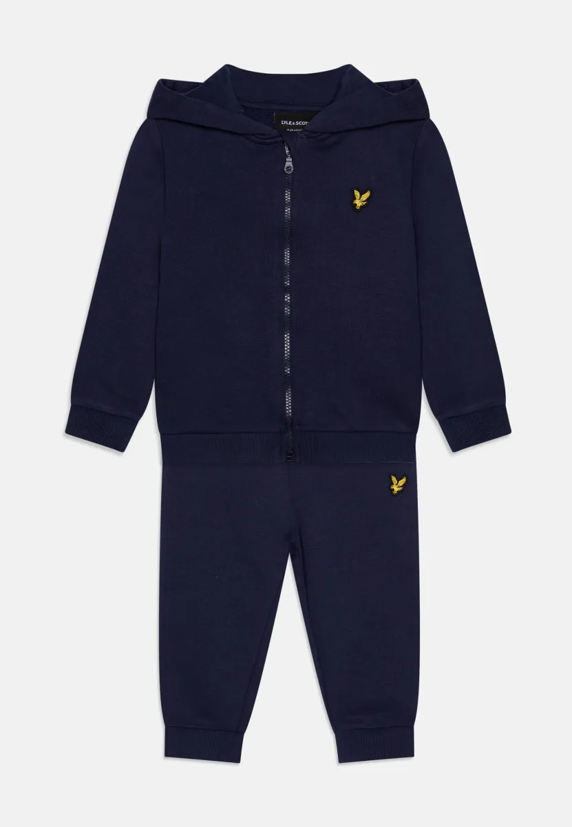 ZIP THROUGH HOODIE SET - Trainingsanzug - navy