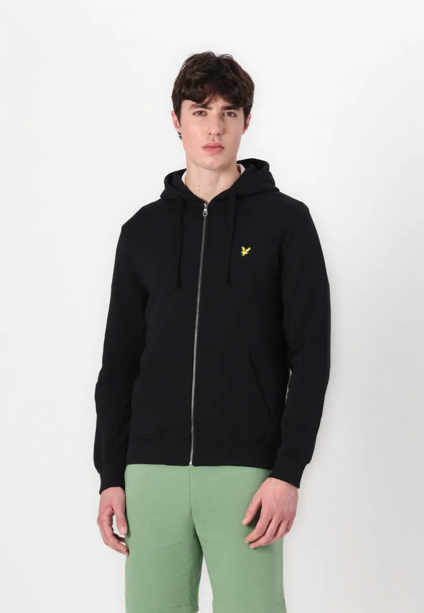 ZIP THROUGH HOODIE - Sweatjacke - jet black