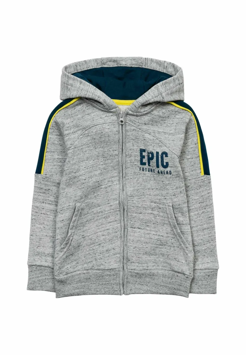ZIP THROUGH HOODIE - Sweatjacke - light-grey