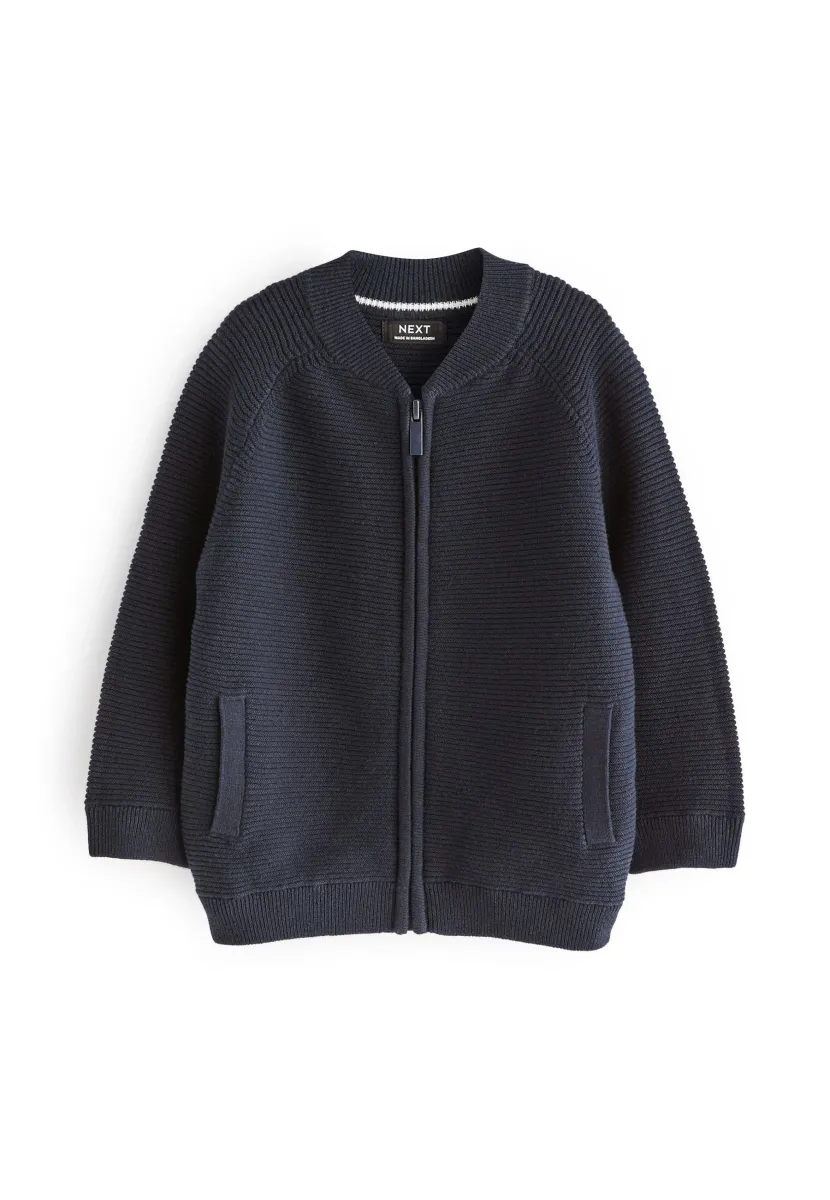 ZIP THROUGH  STANDARD - Strickjacke - navy