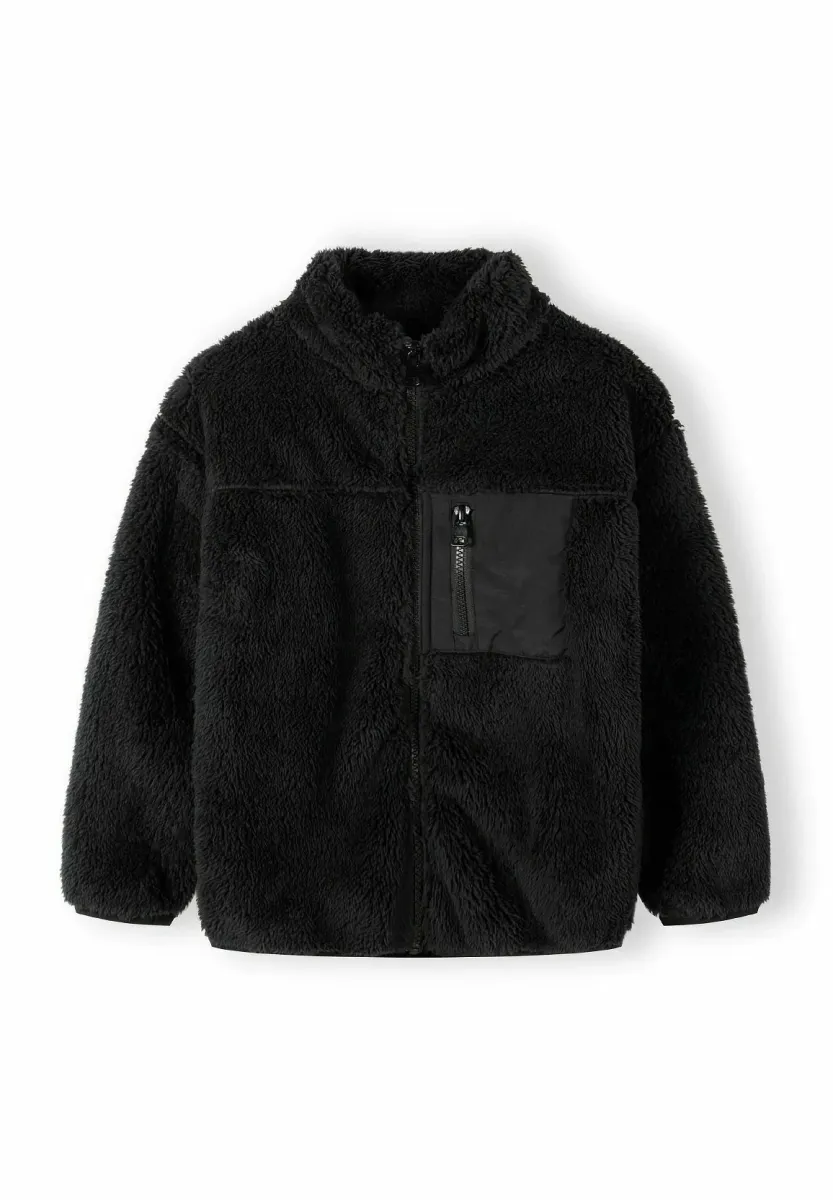 ZIP THROUGH WITH POCKET - Fleecejacke - dark blue