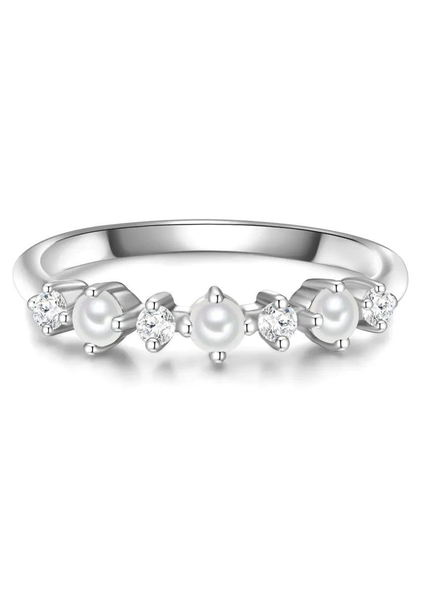 ZIRKONIA - Ring - silberfarben