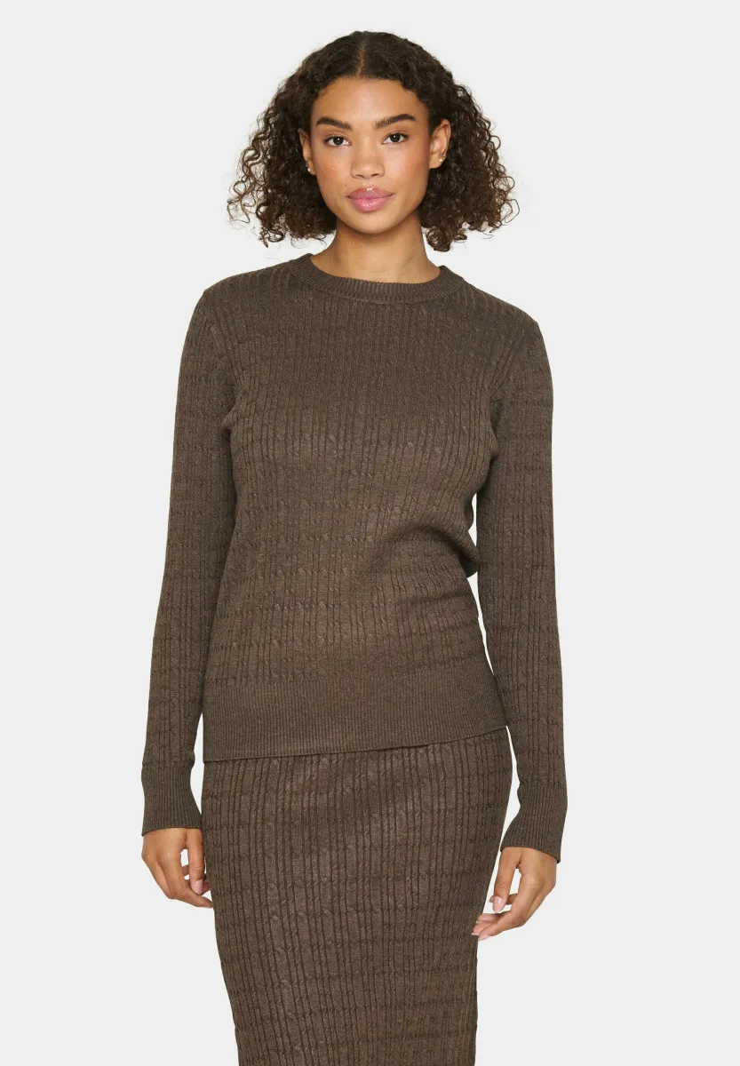 ZITTISZ - Strickpullover - major brown melange