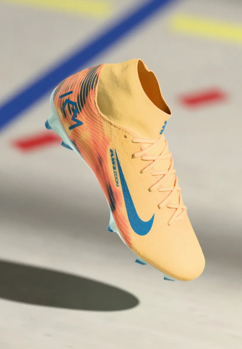 ZM 10 ACADEMY FGMG - Rasen-Fußballschuhe - melon tint/neo turquoise/igloo