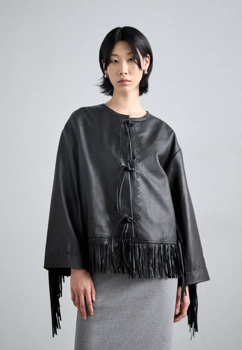 ZOENA - Lederjacke - black