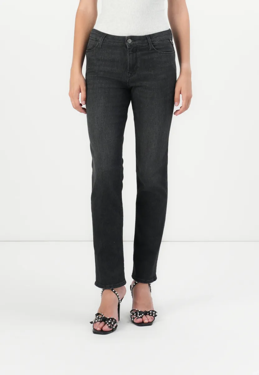ZOLIE - Jeans Straight Leg - black delavè