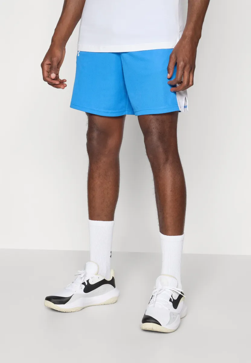 ZONE - Kurze Sporthose - blue atlantis/white