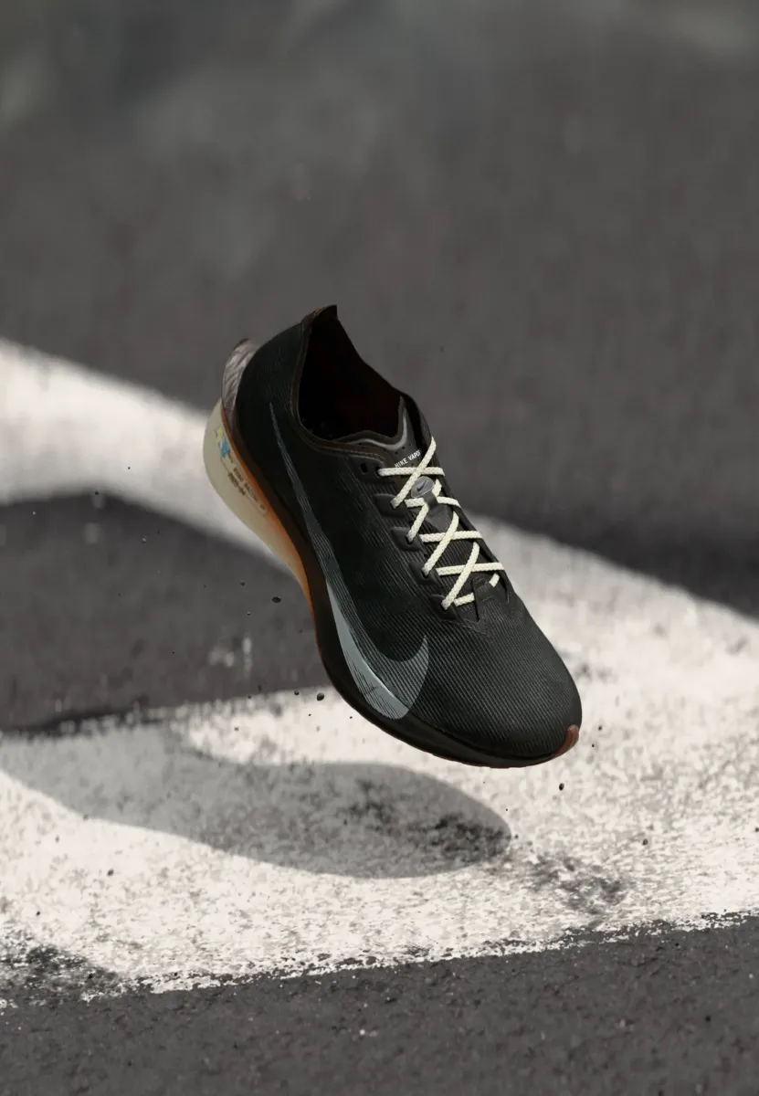 ZOOMX VAPORFLY NEXT 4 UNISEX - Laufschuh Straße - brown/soft pearl/black/desert ochre/fauna brown/picante red