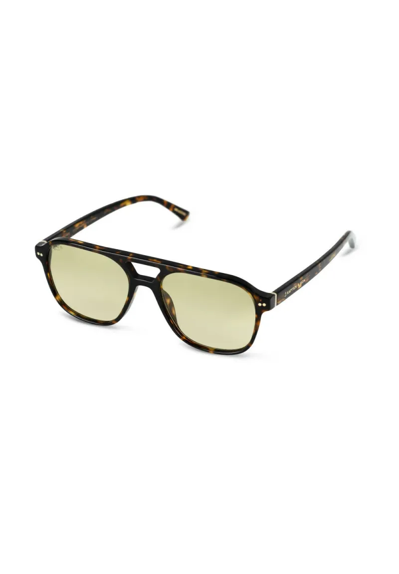 ZURICH OVERSIZE - Sonnenbrille - dark tortoise green