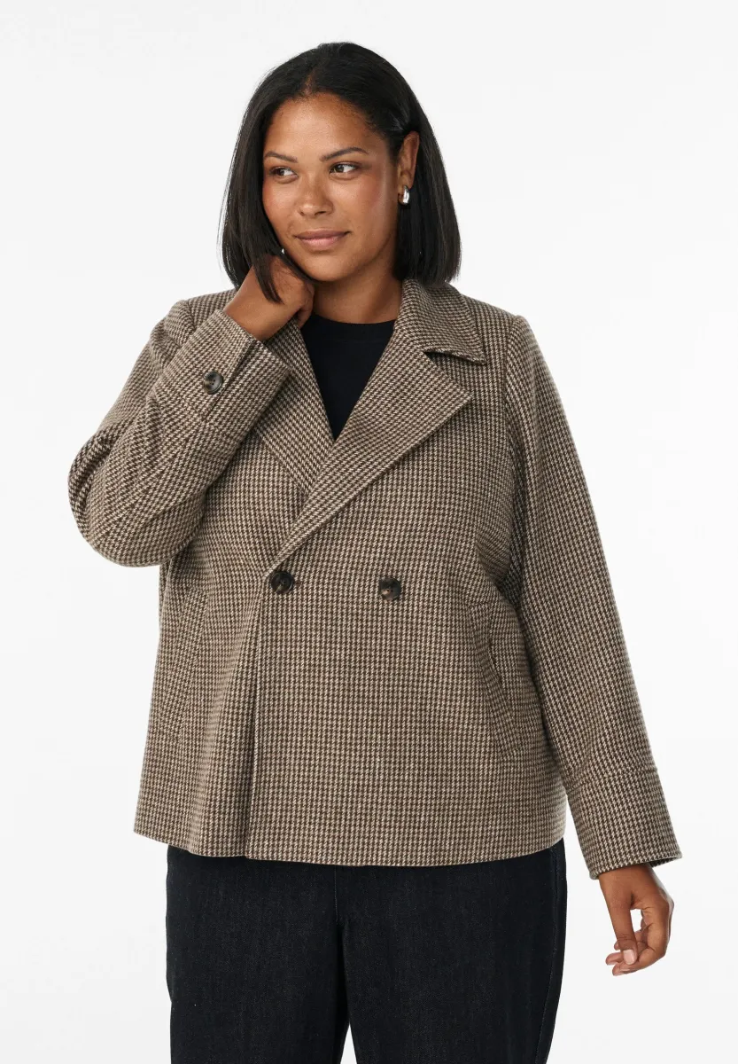 ZWEIREIHIGE - Blazer - brown check